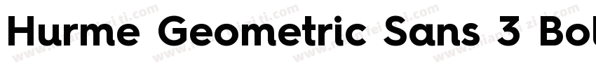 Hurme Geometric Sans 3 Bold字体转换